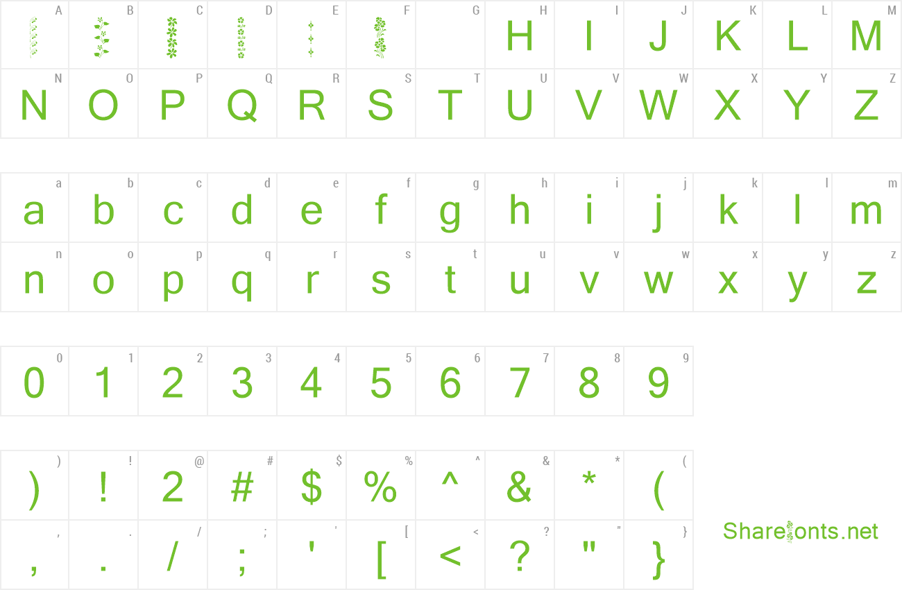 Font KR Vertical Flair preview